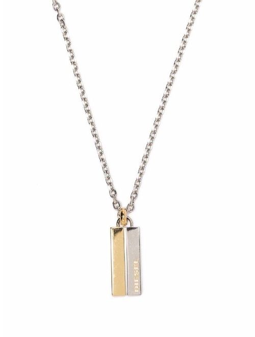 Diesel chain pendant necklace