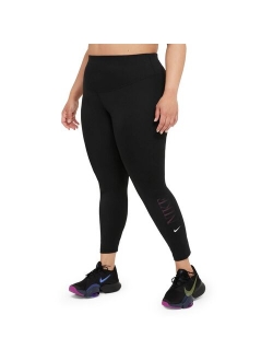 Plus Size Nike Dri-FIT Mid-Rise Graphic Leggings