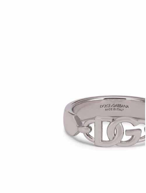 Dolce & Gabbana logo-plaque ring