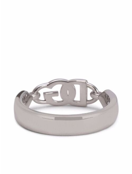 Dolce & Gabbana logo-plaque ring