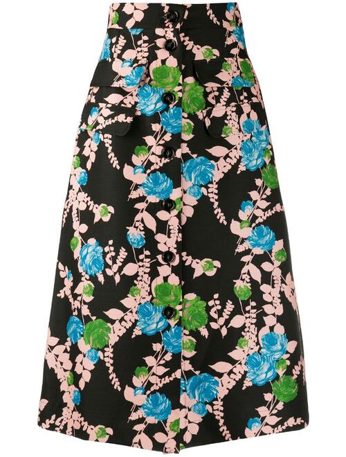 La DoubleJ Peggy floral print skirt