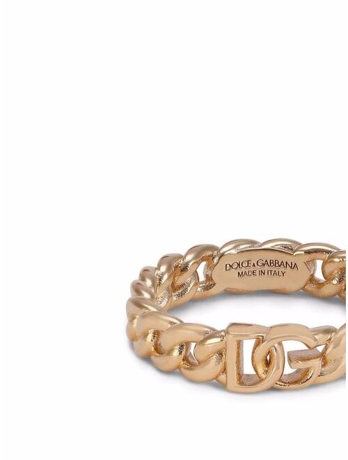 Dolce & Gabbana chain-link logo ring