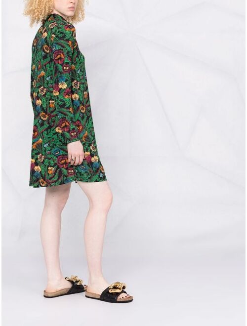 La DoubleJ Suitcase floral-print dress