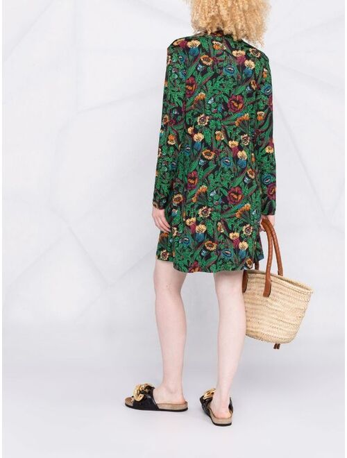 La DoubleJ Suitcase floral-print dress