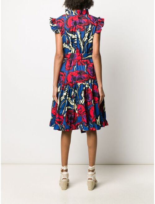 La DoubleJ tiered floral print dress