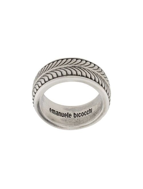 Emanuele Bicocchi engraved band ring