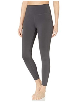 Amazon Brand - Core 10 Women's High Waist Yoga Scallop Mesh Legging with Pockets- 26" Inseam