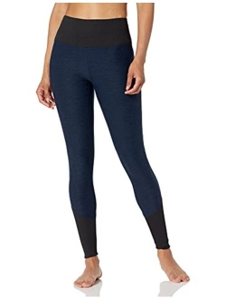 Women's High-Waisted Yoga Legging with Ribbed Cuffs