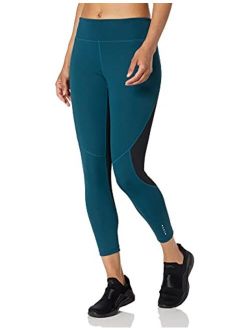 Women's Colorblock High Waist Workout 7/8 Crop Legging - 24" (XS-3X)