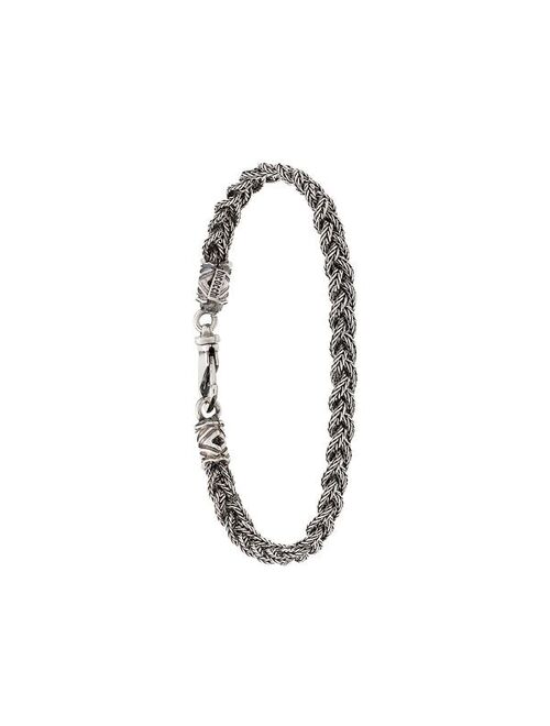 Emanuele Bicocchi slim woven chain bracelet