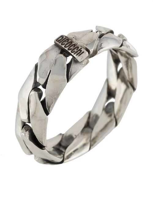 Emanuele Bicocchi engraved-logo band ring