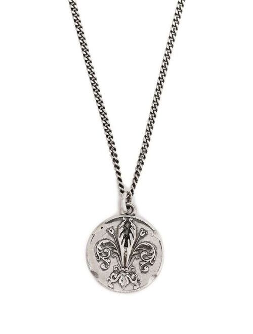 Emanuele Bicocchi Lily coin pendant necklace