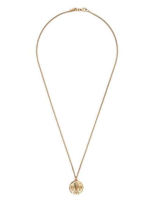 Emanuele Bicocchi Lily coin pendant necklace