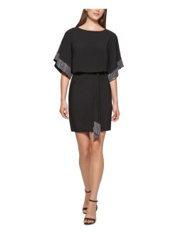 Dolman Sleeve Blouson Dress