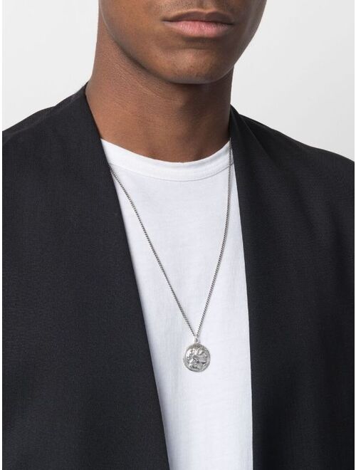 Emanuele Bicocchi Ceasar coin pendant necklace