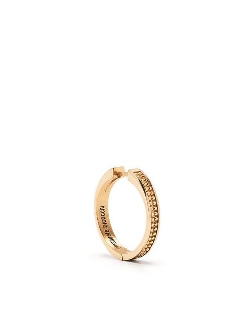 Emanuele Bicocchi embossed hoop earring