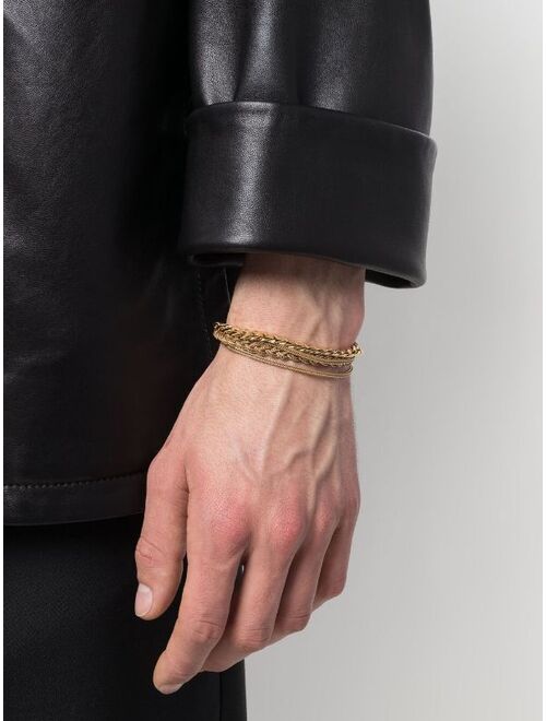 Emanuele Bicocchi triple chain bracelet