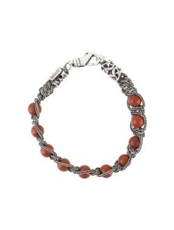 beaded braided-chain bracelet