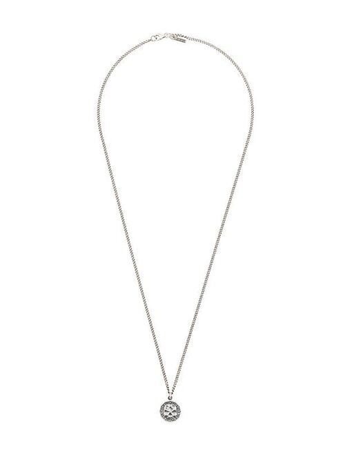 Emanuele Bicocchi Skull pendant chain necklace