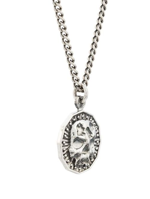 Emanuele Bicocchi Skull pendant chain necklace