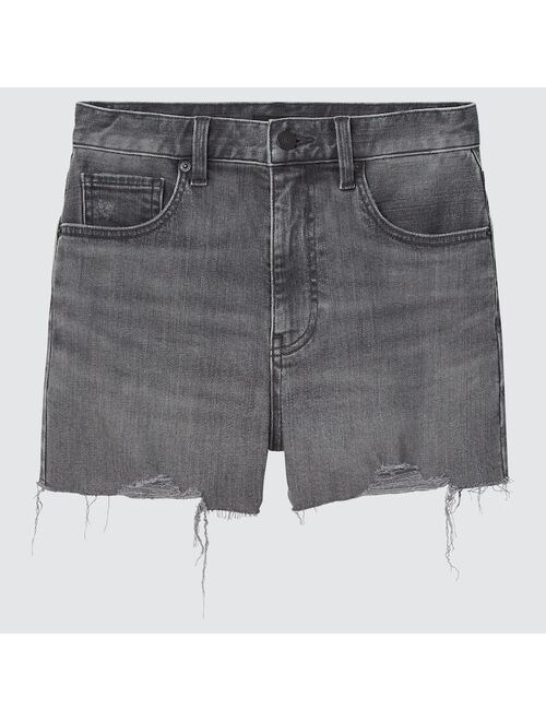 UNIQLO WOMEN HIGH-RISE DENIM SHORTS