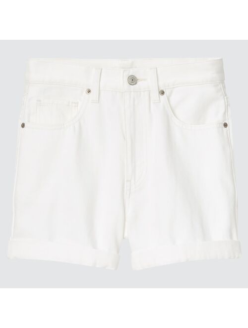 UNIQLO WOMEN HIGH-RISE DENIM SHORTS