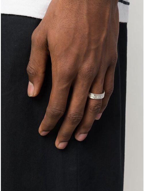 Maison Margiela logo-embossed ring