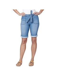 Women's Chic Self Belted Bermuda Short