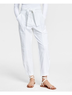 Tie-Front Tapered Pants, Created for Macy's