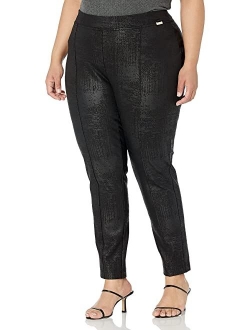 Women's Plus Size Essential Power Stretch Ponte Legging