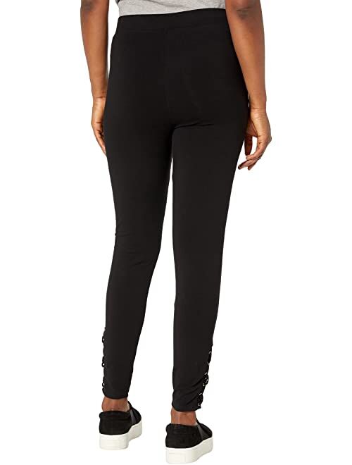 Calvin Klein Luxe Fashion Leggings with Ankle Lacing Detail