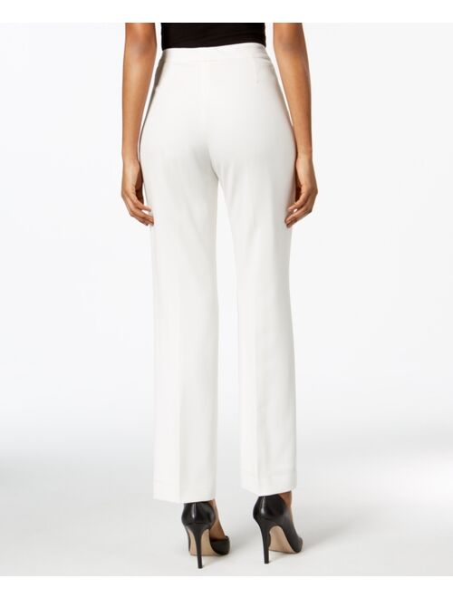 Kasper Straight-Leg Modern Crepe Dress Pants