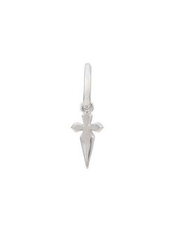 cross sword hoop earring