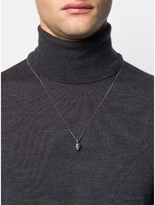 Northskull Atticus skull gunmetal necklace