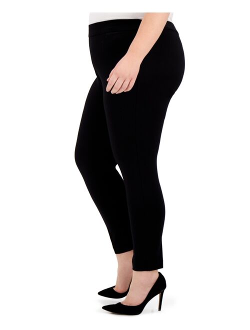 Kasper Plus Size Cropped Pull-On Pants