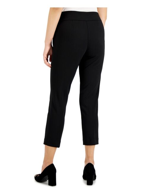 Kasper Petite High-Rise Ankle Pants