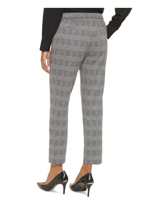 Calvin Klein X-Fit Houndstooth Slim Leg Pants