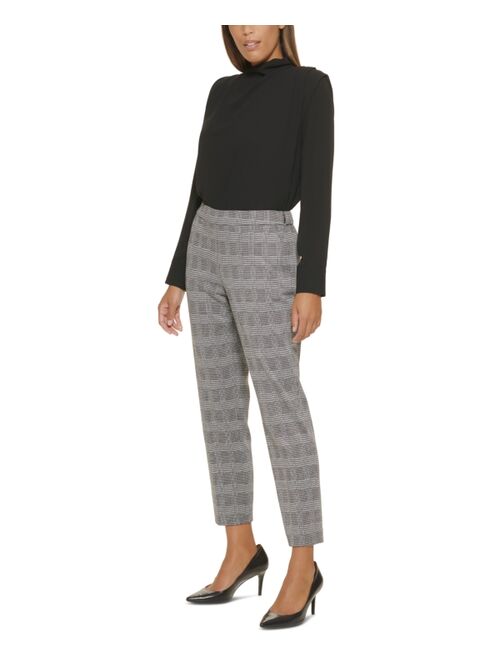 Calvin Klein X-Fit Houndstooth Slim Leg Pants