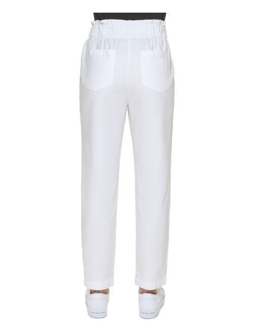 Calvin Klein Washed Twill High Waist Pants