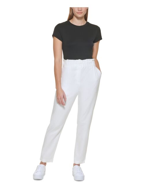 Calvin Klein Washed Twill High Waist Pants