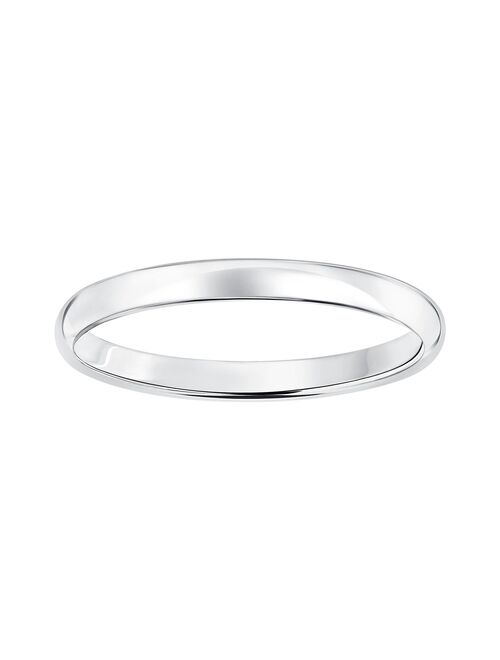 10k Gold 2 mm Polished Dome Wedding Band