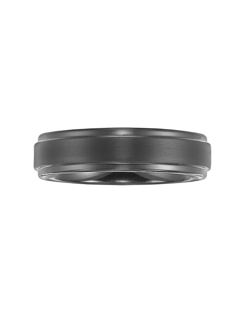 Lovemark Tungsten Carbide Black Ion Men's Wedding Band