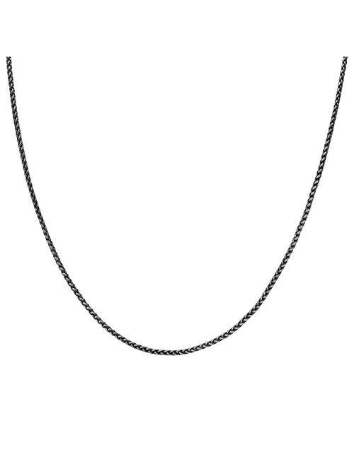 Men's LYNX Stainless Steel Wheat Chain Necklace