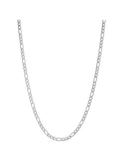 Stainless Steel Figaro Chain Necklace