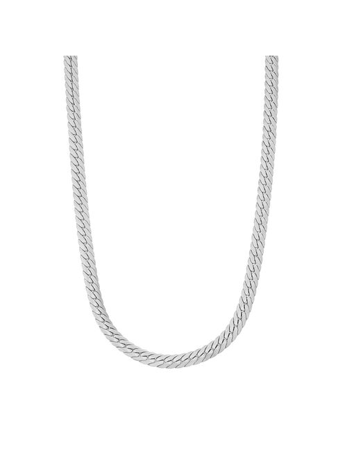 Buy Giorgio di Vicenza Men's Sterling Silver Herringbone Chain online ...