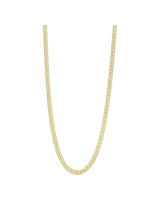 Jordan Blue Men's 10k Gold Miami Cuban Curb Chain Necklace