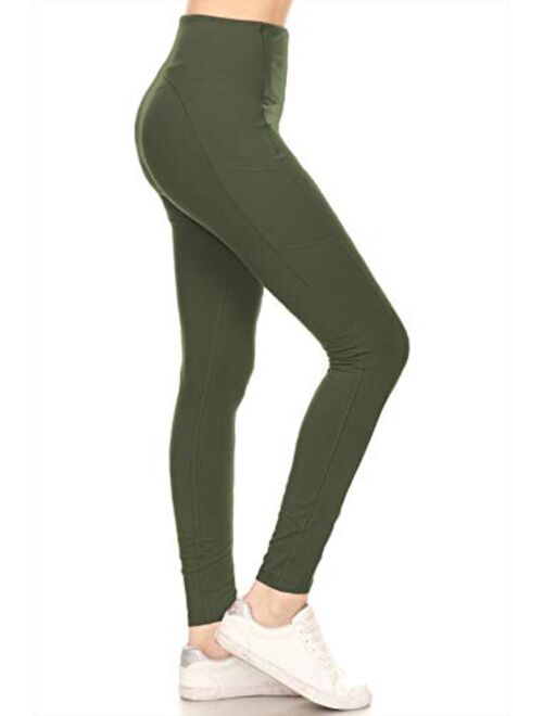 Leggings Depot Yoga Waist REG/Plus Women's Buttery Soft Leggings