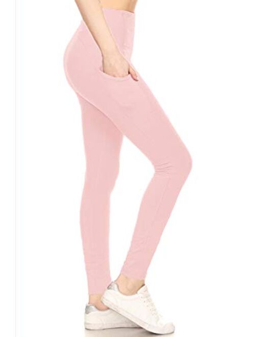 Leggings Depot Yoga Waist REG/Plus Women's Buttery Soft Leggings