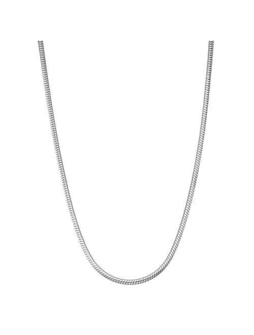 Jordan Blue Men's Sterling Silver Snake Chain Necklace