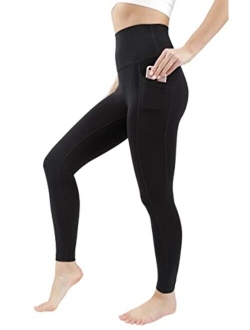 Cotton High Waist Ankle Length Compression Leggings with Elastic Free Waistband